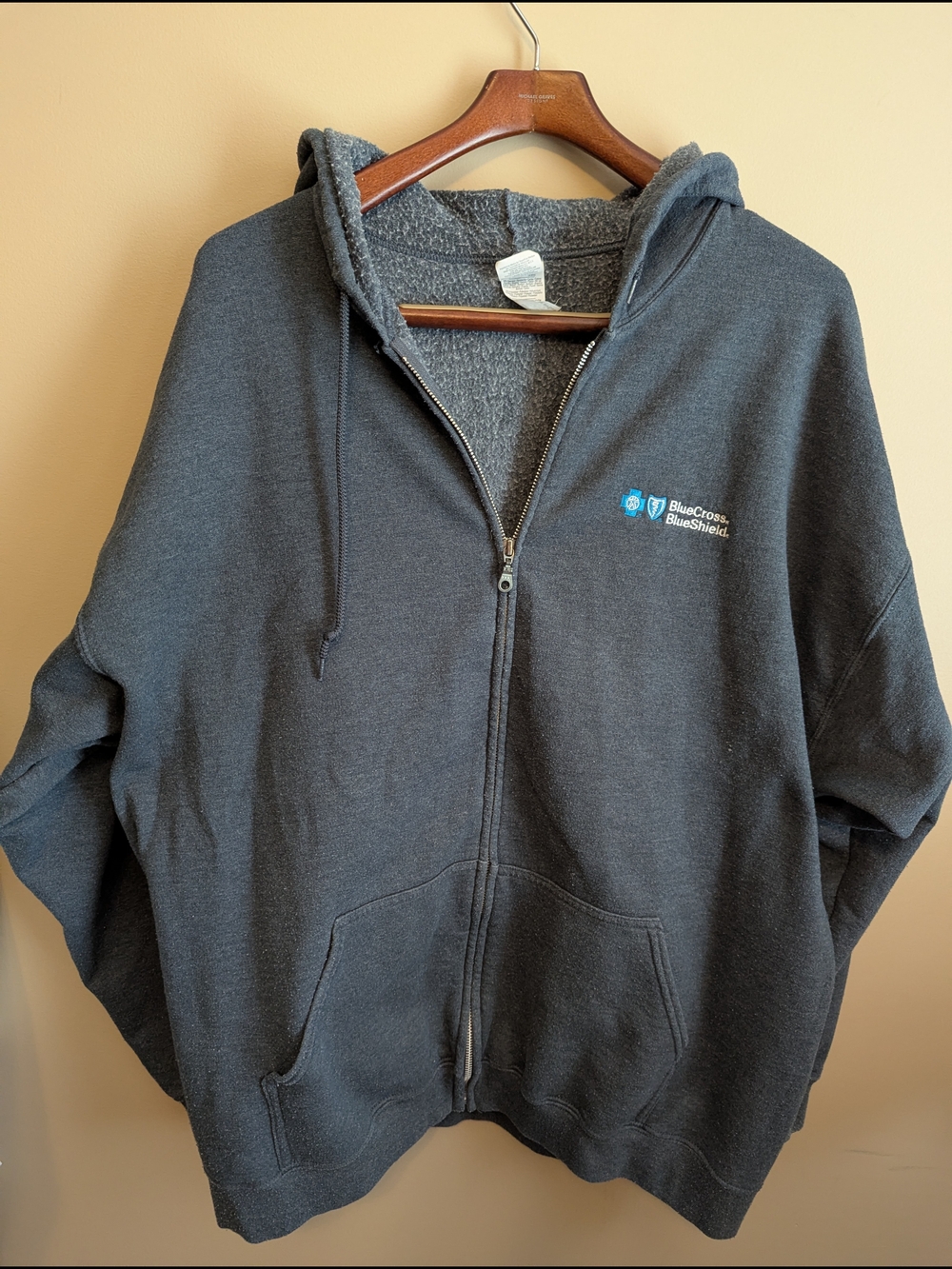 Gildan Dark Gray Zip-Up Hoodie